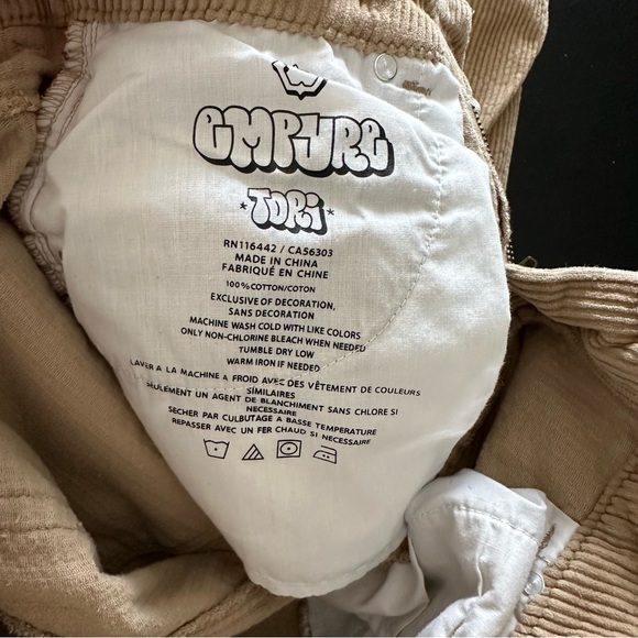 Empyre Tori tan corduroy pants size 6 - Picture 2 of 4